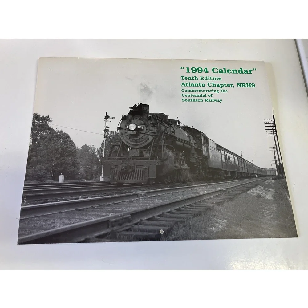 Vintage Atlanta Chapter NRHS Railroad Calendars Lot 1990s Steam‎ Trains